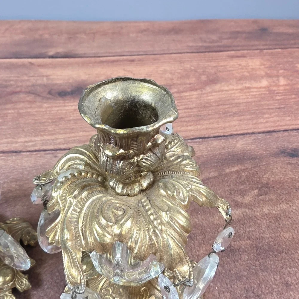 L&L WMC Candlestick Holders Pair 7.5